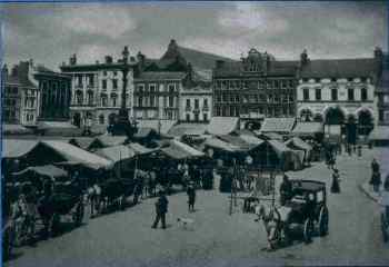 View of the market in 1898